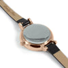 Amalfi Petite Vegan Leather Rose Gold/Black/Black Watch Hurtig Lane Vegan Watches