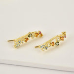 Rainbow Gold Earrings Infinite Jewellery Hurtig Lane Vegan Watches