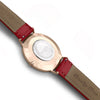 Mykonos Vegan Leather Watch Rose Gold, Black & Cherry Red Watch Hurtig Lane Vegan Watches