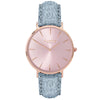Hymnal Vegan Suede Watch All Rose Gold & Duck Egg - Hurtig Lane - sustainable- vegan-ethical- cruelty free