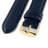 blue vegan leather watch strap