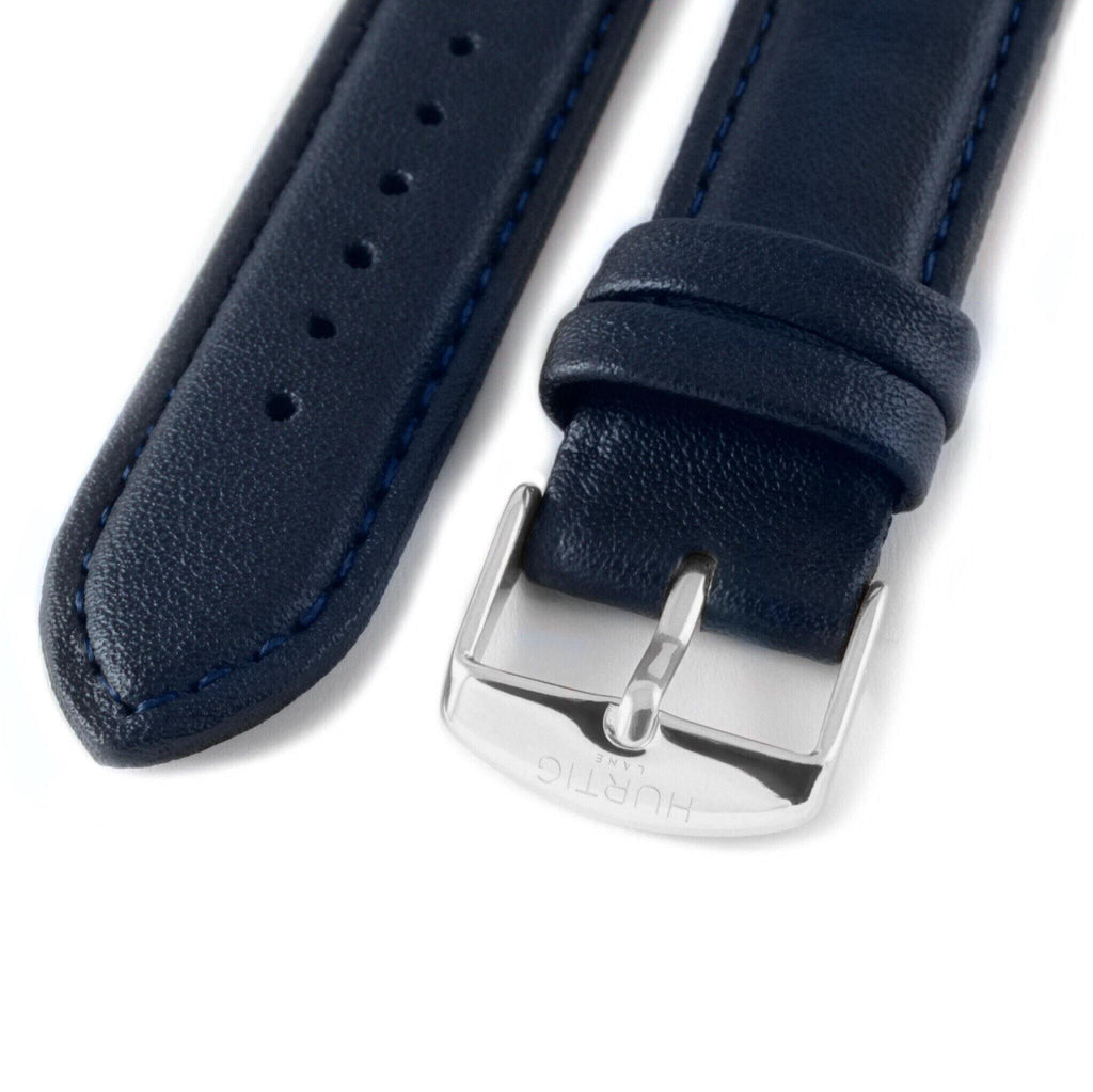 blue vegan watch strap 20mm